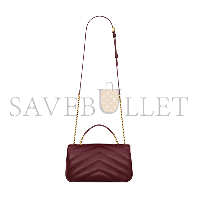 YSL LOULOU TOP-HANDLE IN MATELASSÉ LAMBSKIN 869461AAEAX6197 (25*13*6cm)